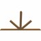 Ekena Millwork Saratoga Timber Gable Bracket, Western Red Cedar, 72"W x 45"H x 1 1/2"D x 3 1/2"F, 15/12 Pitch GBW072X45X0204SAR00SWR - alternate 5